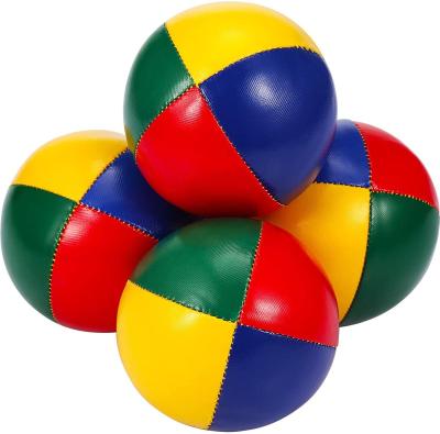 China Professional Sports Toy Custom Color 6.3cm Soft 4 Panel PU Juggling Ball Juggling Ball On Sale for sale