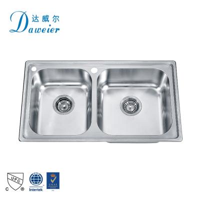 China Without Sink Faucet China Supply 766x436MM 304 Stainless Deep Under Kitchen Sink for sale