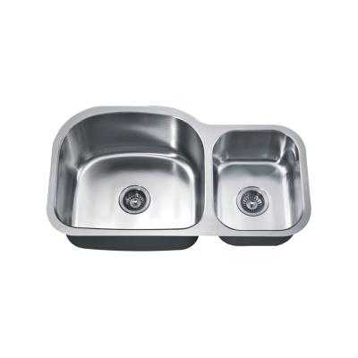 China Without Basin Sanitary Sink Double Faucet Ware Bowl Stainless Steel Kitchen Pressed Sink for sale