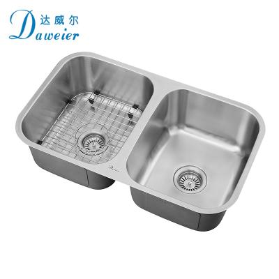 China With Faucet Fruit Food Grade Modern Stainless Steel Double Sanitary Sink For Kitchen for sale