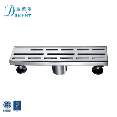 Cina High Quality Linear Anti Odor Stainless Steel Tile Insert Floor Drain Hotel Bathroom Shower Long Drain in vendita