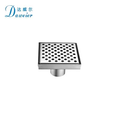 Cina Professional Anti-odor Stainless Steel Strip Drains Shower Flat Cover Square Shower Floor Drain in vendita