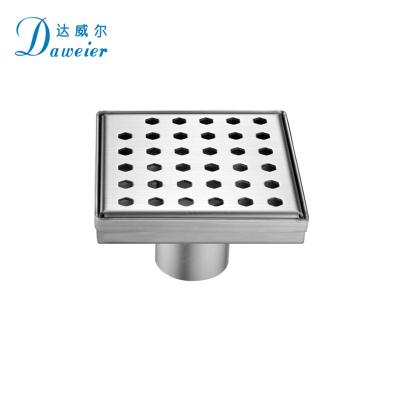 China Durable Anti-odor Square Linear Drain Grates Steel Floor Stainless Steel Ditch Shower Drain for sale