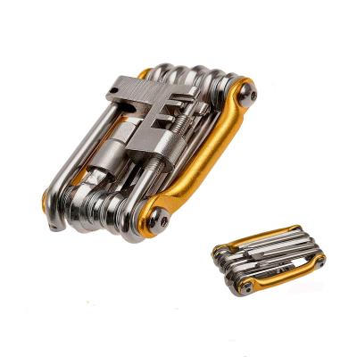 China Hot Sale Bicycle Tool Bicycle Accessories 11 Multi Functions Bike Tool For Cyclist Bicycle Portable Tool Kit for sale