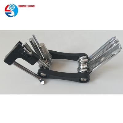 China Repairing Folding Bicycle Bike DIY Tools Mini Bicycle Tool Kit Multi Funtion Bicycle Repair Tools for sale