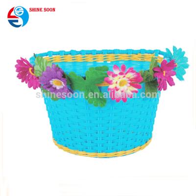 China PP/PVC pp bicycle basket for kids kids bicycle basket girl decorative baskets for sale