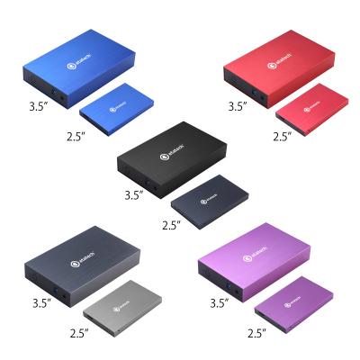 China Mobile Case 2.5 Inch SATA3 USB2.0 HDD Cart USB2.0 HDD Hard Drive Plastic Enclosure HDD Enclosure Mobile External Box for sale