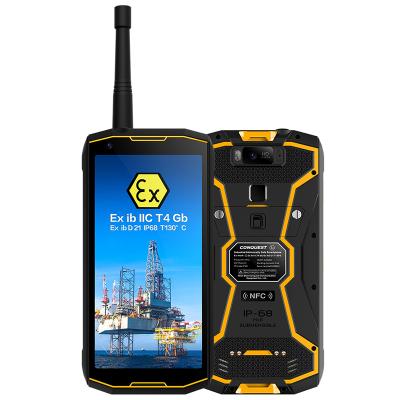 China Dual SIM Card Conquest S12Pro Atex Certificate IoT NFC Android 9.0 Best Rugged Mobile Phone For Explosion Work Environment Area for sale