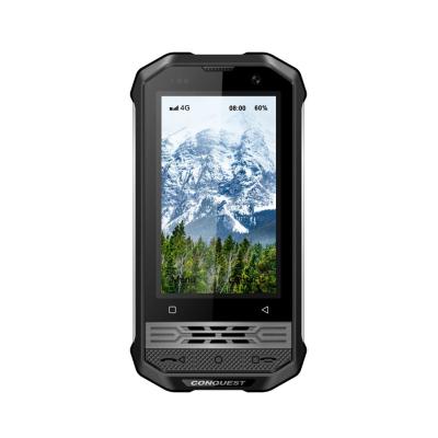 China Conquest F2 MT 6739V 1.5GHz Quad Core Platform Mini Waterproof Smart Phone Old NFC 4G Android 8.1 Rugged Android Phone for sale