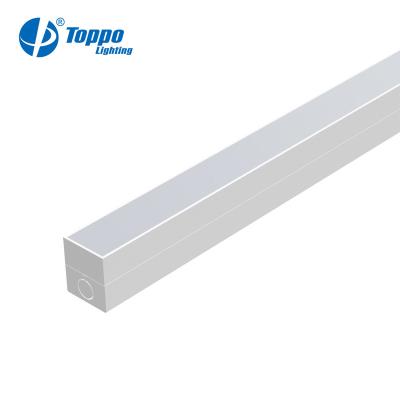 China Aluminum+PC Cover TOPPO GS 32W 120LMW 4ft 1-10V DALI Dimmable LED Desk Linear Light Lighting for sale