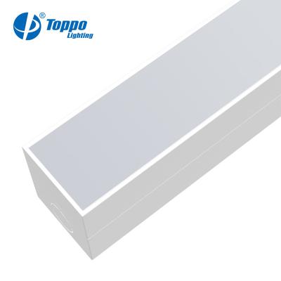 China TOPPO Aluminum+PC Linear Light 32W 120LMW 4ft Bright And Soft LED Desk Light Cover for sale