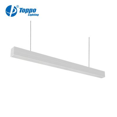 China Aluminum+PC Diffuser+PET Flim TOPPO UGR22 Linear Light Education Soft LED Thin Slat 4ft for sale