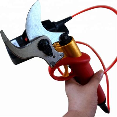 China Handle 40mm Diameter Lithium Ion Battery Anti-Slip Battery Shears Electric Vineyard Cutting Scissors for sale