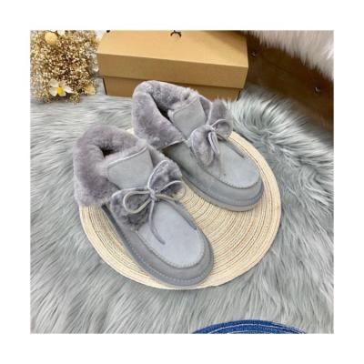 China Other Wholesale 2021 Fall And Winter Home Couples Fashion Safety Luxury Women Warm Thick Wool Sheepskin Boots Reject Shoes For Women for sale