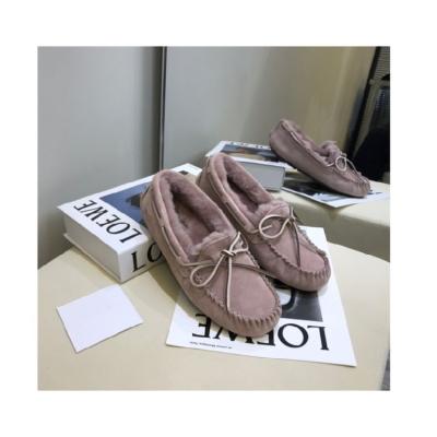 China Autumn Winter Flat Bottomed Breathable Soft Based Plush Cotton Pregnant Women Soled Shoes Wool Lazy Flat Sports Shoes for sale