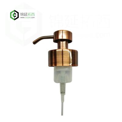 China Farmhouse Finish 44/400 Stainless Steel Shape Hand Soap Dispenser Antique Copper Foaming Pump For Facial Cleanser for sale