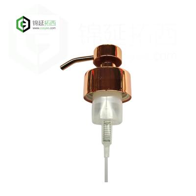 China Metal Rose Gold Finish 45/400 New Foam Dispenser Pump Head for sale