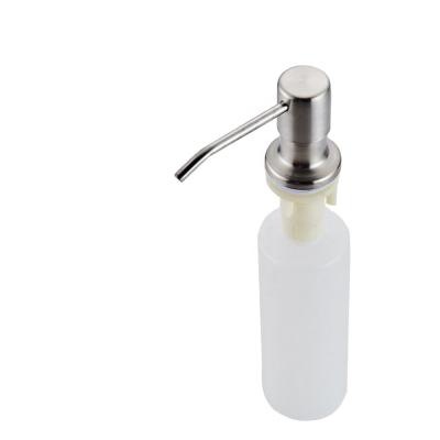 China Modern 304 Brushed Stainless Steel Kitchen Sink Pump Dispenser 250ml for sale