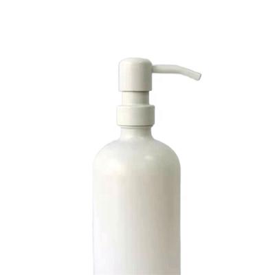 China Modern White Glass Bottle Packing Bathroom Liquid Dispenser Pumps for sale