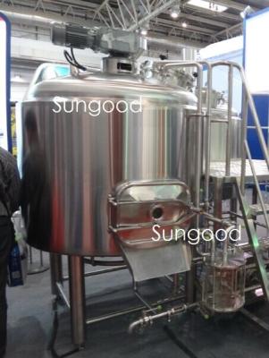 China SS304 Sungood 5bbl/7bbl/10bbl/15bbl/20bbl/30bbl steam heating material tank with VSD mixer/rake/plow for sale