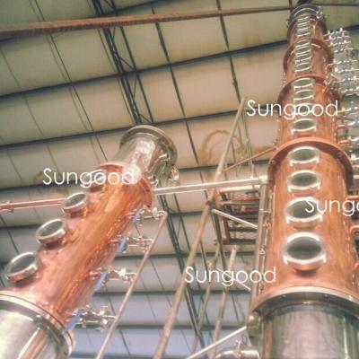 China Stillspot Copper Stillspot's Copper / SS304 / SS316 Red Copper Still For Making Gin for sale