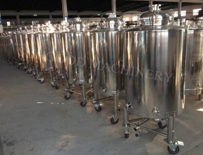 China SS304 stainless steel movable brite tank with wheels/bright beer tank with wheels/serving tank with wheels for sale