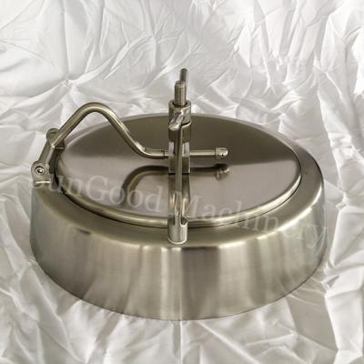 China Sanitary Mouth / Stainless Steel Manhole /Bell Cover Stainless Steel Manhole Mandoor for sale