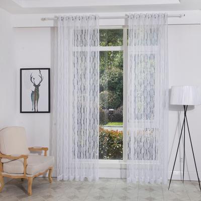 China LOW MOQ JZB-07 flame retardant sheer curtain fabric for home hotel use for sale