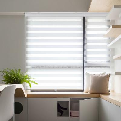 China KOREAN window shade manufacturers china double day and night shades zebra cordless roller shades fabric shades for sale