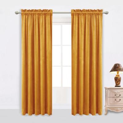 China Blackout Blackout Velvet Bedroom Design Insulated Curtain Blackout Curtain for sale