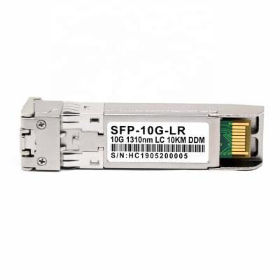 China Hot selling FTTH sfp+ module 10g 1310nm 10km dual fiber SFP-10G-LR single mode Arista Juniper SFP compatible module for sale