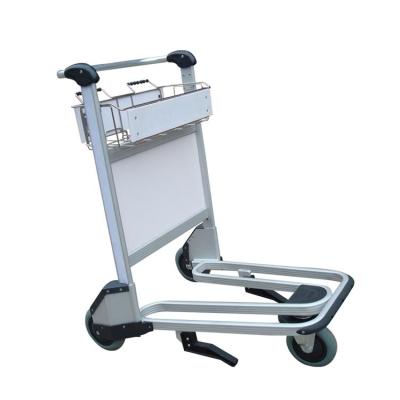 China Airport Trolley 3 Wheel OEM Stainless Steel Luggage Cart Airport Luggage Carts for sale