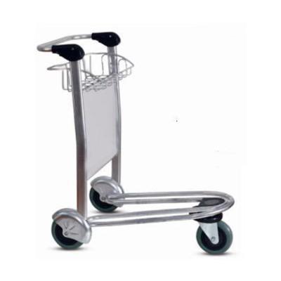 China Airport Trolley Three Wheel Steel Aluminum Alloy Luggage Trolley For Airport Baggage Hand Carts for sale