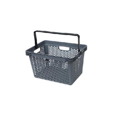 China Supermarkets Customized Plastic Supermarket Shopping Cart Shopping For Shops With Handle for sale