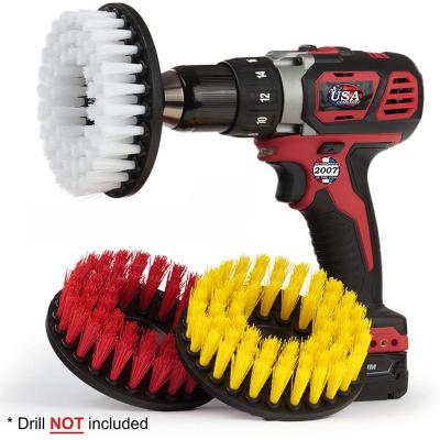 China 5 INCH Main Set Of Viable Multifunctional Drill Clean Brush Is Used For Removing Granite Moss And Mildew And Garden Statue Dirt Cleaning for sale