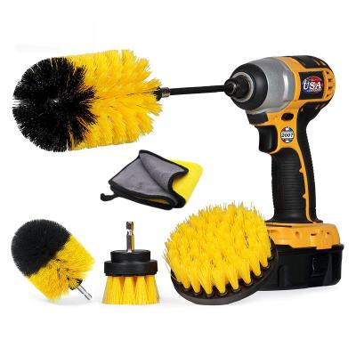 China Sustainable Household Cleaning Tools Clean Kit Drill Clean Brush Attachments Automobile Wheel for sale