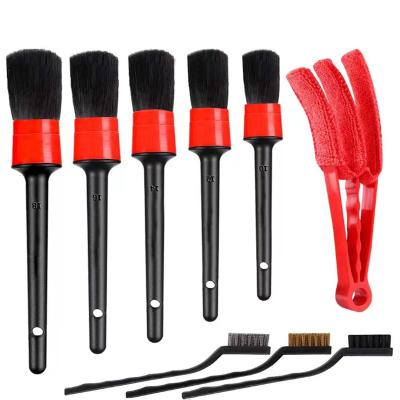 China Car Ducts Wholesale Car Detailing Brush Flexible Plastic Car Interior Cleaning Brush Pickup Brush for sale