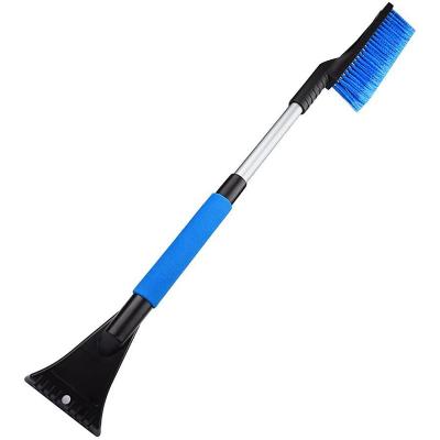 China Customized Viable Guaranteed High Quality Portable Accessories Winter Snow Cleaning Brush With Telescopic Aluminum Handle for sale