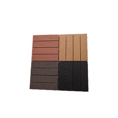 China Modern hot sale outdoor diy flooring composite wpc dekcing interior tile for sale