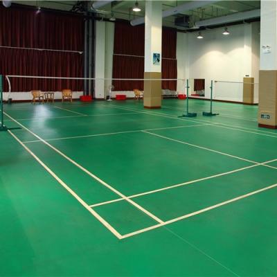 China Modern Orange Green Blue Dry Supporting Handball Court Vinyl PVC Flooring In Vietnam for sale