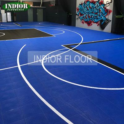 China Traditional 15.8mm Under Roof Universal Sports Court PP Interlocking Tiles Australia for sale