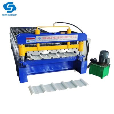 China Metal Ribtype Sheet Roll Forming Machine Steel Trapezoidal Roofing Making Machine for sale