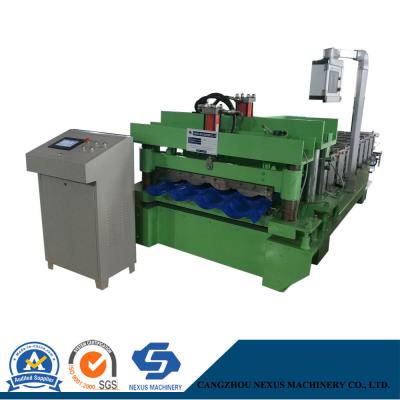 China Aluminium Corrugated Metal Glazed Tiles Roofing Sheets Making Machine for sale