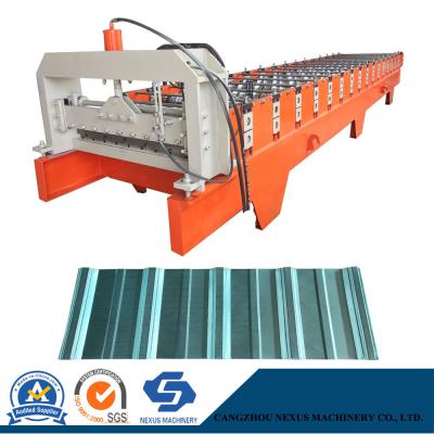 China Indonesia Type G550 760 Steel Roofing Tile Sheet Roll Forming Machine for Sale for sale