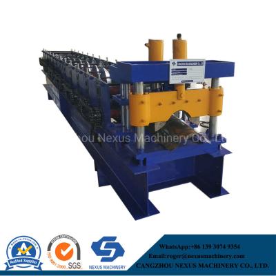 China Color Steel Metal Roof Ridge Cap Tile Cold Roll Forming Machine for sale