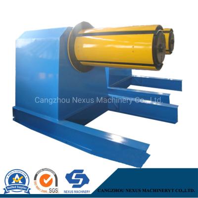 China 10t Hydraulic Decoiler/Uncoiler Machine with Front Support for Metal Coils for sale