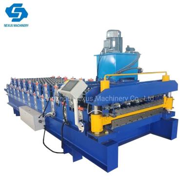 China Double Layer Corrugated Roof Sheet Cold Bending Roll Forming Machine for sale