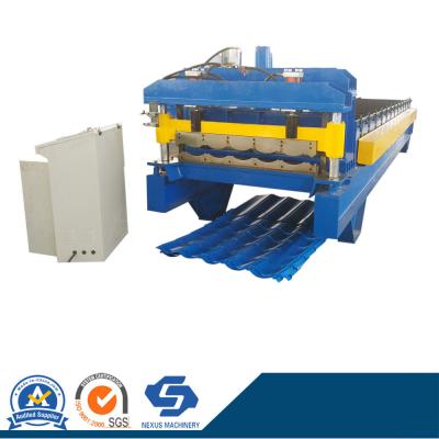 China China Machinery Galvanized Metal Glazed Tile Sheet Metal Roof Roll Forming Machine Price for sale