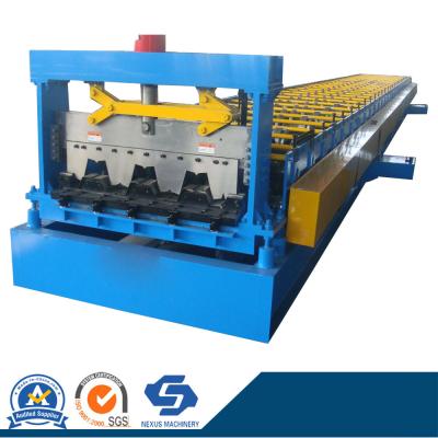 China Yx106-250-750 CNC Floor Decking Panel Steel Metal Roll Forming Machine for Building Construction for sale