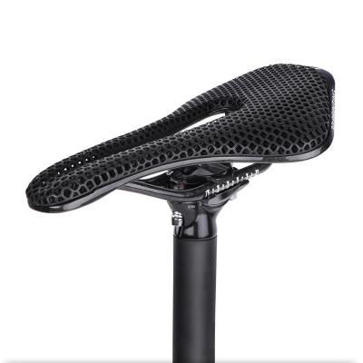 China 3D Printed Super Soft Cycling Seat Cushion MTB Road Triathlon Race Full Carbon Bicycle Saddle Motion Resins Honeycomb Liquid Bike Seat for sale